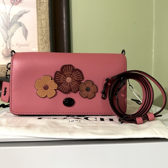 🐎🌺 COACH 1941 DINKY🌺🐎 PINK CROSSBODY HANDBAG - Picture 10 of 12